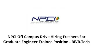 NPCI RECRUITMENT 2021