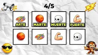 Di la palabra al ritmo EN ESPAÑOL (ARTEvs MARTEvs MU*RT€vs FUERTE) | Nivel 1-4