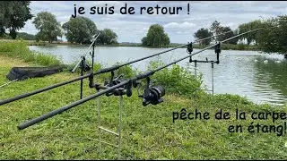 JE SUIS DE RETOUR ! P&ecirc;che de la carpe en &eacute;tang f&eacute;d&eacute;ral #carp #carpfishing #pechedelacarpe