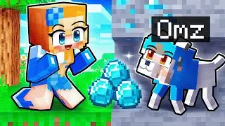 Playing as a BABY DOG In Minecraft!