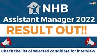 NHB Assistant Manager 2022 Results Out | Check the list of selected candidate for interview