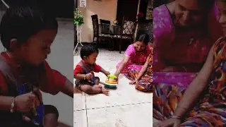 baby fun perfection in #stacking ring toy 2 👼🤩🤗 | #shorts #learncolors #viral #reverse