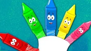 Crayons Finger Family | Nursery Rhymes For Kids | Color Videos For Toddlers by Kids Baby Club