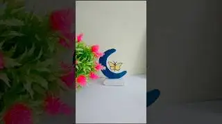 DIY easy desk decor ⭐🌝#shorts #craft #diy #reels #songs