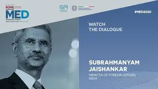 #MED2020   Dialogue with Subrahmanyam Jaishankar
