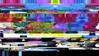 Broken Tv Screen effect electric short and real motion