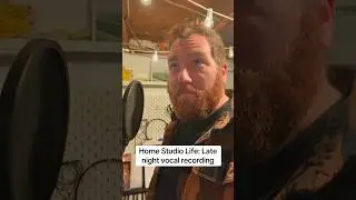When recording windows are tiny, you take what you can get! #recording #homestudiolife