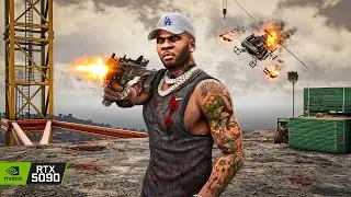 GTA 5 'Construction Assassination' Mission 8K Gameplay | RTX 5090 Remastered Graphics MOD