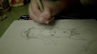 Speed drawing - outline of Princess Zelda (The Legend Of Zelda) / Draw with Magu