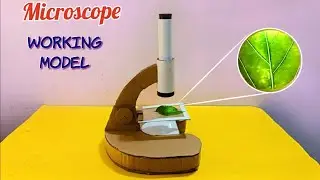 Microscope working model project | How to make Microscope with cardboard | Science project