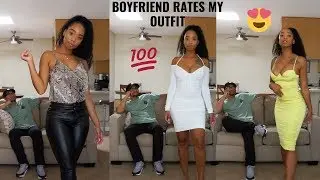 BOYFRIEND RATES MY OUTFITS! MESHKI, TIGERMIST, FASHION NOVA, REVOLVE!