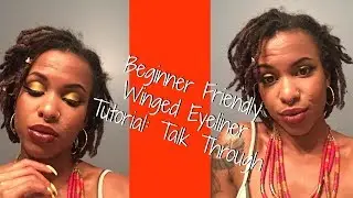 HOW TO: WINGED LINER FOR BEGINNERS (Liquid Liner) Talk Through| Kera Jaay