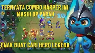 COMBO TERBARU HARPER SKILL 1, PANEN HERO LEGEND BINTANG 3 DENGAN MUDAH, Magic Chess, MLBB