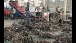 ZZS metal shredder recycling line with metal chips | scrap metal recycling line