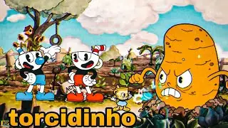 jogando s&oacute; com o torcidinho em cuphead