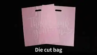 Pink Thank You Plastic Bag