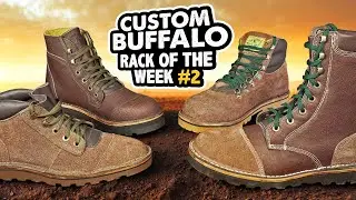 AFRICAN BUFFALO! Custom Boot Rack Of the Week #14 // Jim Green Footwear