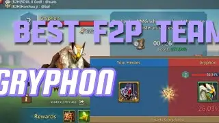 BEST F2P HUNTING TEAM FOR GRYPHON LORDS MOBILE // LORDS MOBILE HUNTING