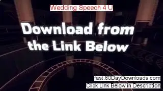 Wedding Speech 4 U Review (Best 2014 membership Review)