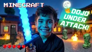На Minecraft Ninja Dojo напали ночью! 😱 (Что-то сломалось!)