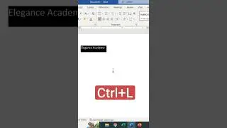 Move Text into Left😮 #msword #word #alignment #shortsvideo #shorts #computer #eca #tricks #left