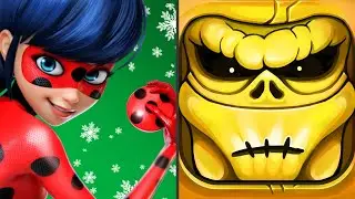 Miraculous Ladybug e Chat Noir 🐞 Come & play w/ Superhero RYUKO VS Zombie Run HD! 🧟