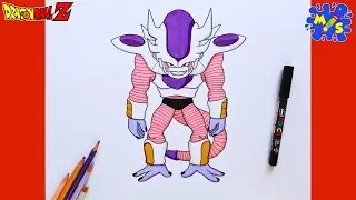 Dragon Ball Z Drawing | How to Draw FRIEZA 3RD FORM Easy