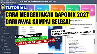 CARA MENGERJAKAN DAPODIK 2027 DARI AWAL SAMPAI SELESAI