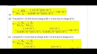 14.6 Potential energy with several point charges
