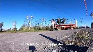 Repliage des filets anti grêle