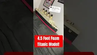МОЯ МИНИ-МОДЕЛЬ ТИТАНИКА ИЗ ПЕНЫ ПЛАВАЕТ!?!? 🚢⚓️ #titanic #modelship #titanicmystery #rmstitanic