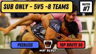 Mat Beast 4 | 5v5 Jiu Jitsu Team Duels | Peerless vs 10P Route 66 | Grand Finals Match 7
