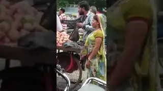 Fruit seller #cheating customer #fruit sale #changing bag #very bad #see how they cheat on