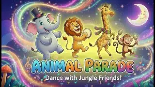Парад животных 🐘🦓🦁 | Танцевальная вечеринка в джунглях для детей | Песня про животных | ABC Melodies