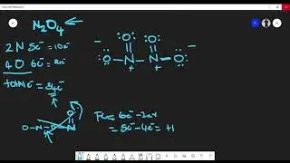 How to Draw Lewis Structure of N2O4 (Dinitrogen Tetroxide)