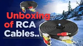 RCA Cable Unboxing...