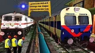 INDIAN LOCAL TRAIN JOURNEY Of MEMU || Ernakulam - Shoranur MEMU 