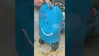RV Camping Vessel Outdoor Wheeled Mobile Plastic Water Tank 25L/40L, Portable Water & Sewage Tran...