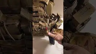 Страйкбольный Baofeng с переносом QD-антенны и установкой штыревой антенны.
