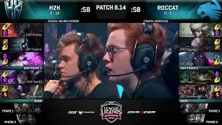 H2K vs ROC Highlights EU LCS Summer Split  2018 W6D1 H2K Gaming vs Team ROCCAT