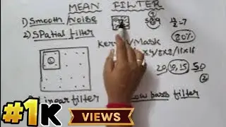 MEAN FILTER in Digital Image Processing | Types of Filters in Digital Image Processing |DIP playlist