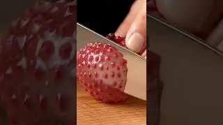 ASMR Glass Lychee Cutting 🍒✨ Oddly Satisfying & Relaxing Sounds #ASMR #Lychee #OddlySatisfying