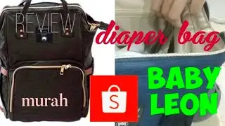 Review Diaper Bag Baby Leon (Tas bayi) murah di shopee