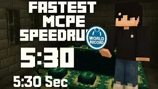 I Attempted the Fastest Minecraft PE Speedrun!