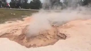 Yellowstone Geothermal Steam & Mud Pools Part 1