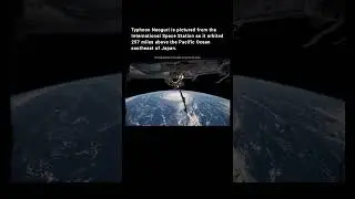 Massive Typhoon Caught From Space 🌪️😱 | Unreal Satellite View! #shorts