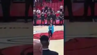 Singer Kneels During Anthem In Protest Against Police Brutality