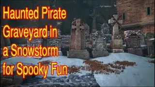 Haunted Pirate Graveyard in a Snow Storm is Seriously Spooky - 2 Hour Halloween Sounds Ambience