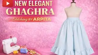 New Ghaghra stitching video #ghaghra #stitching #stitch 
