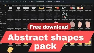 Abstract shapes graphic set |Bulk GFX|